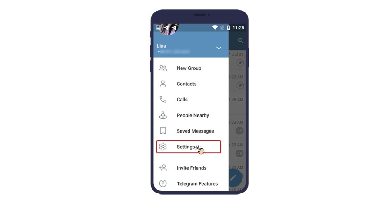 رفع ریپورت تلگرام از طریق چت با پشتیبانی تلگرام